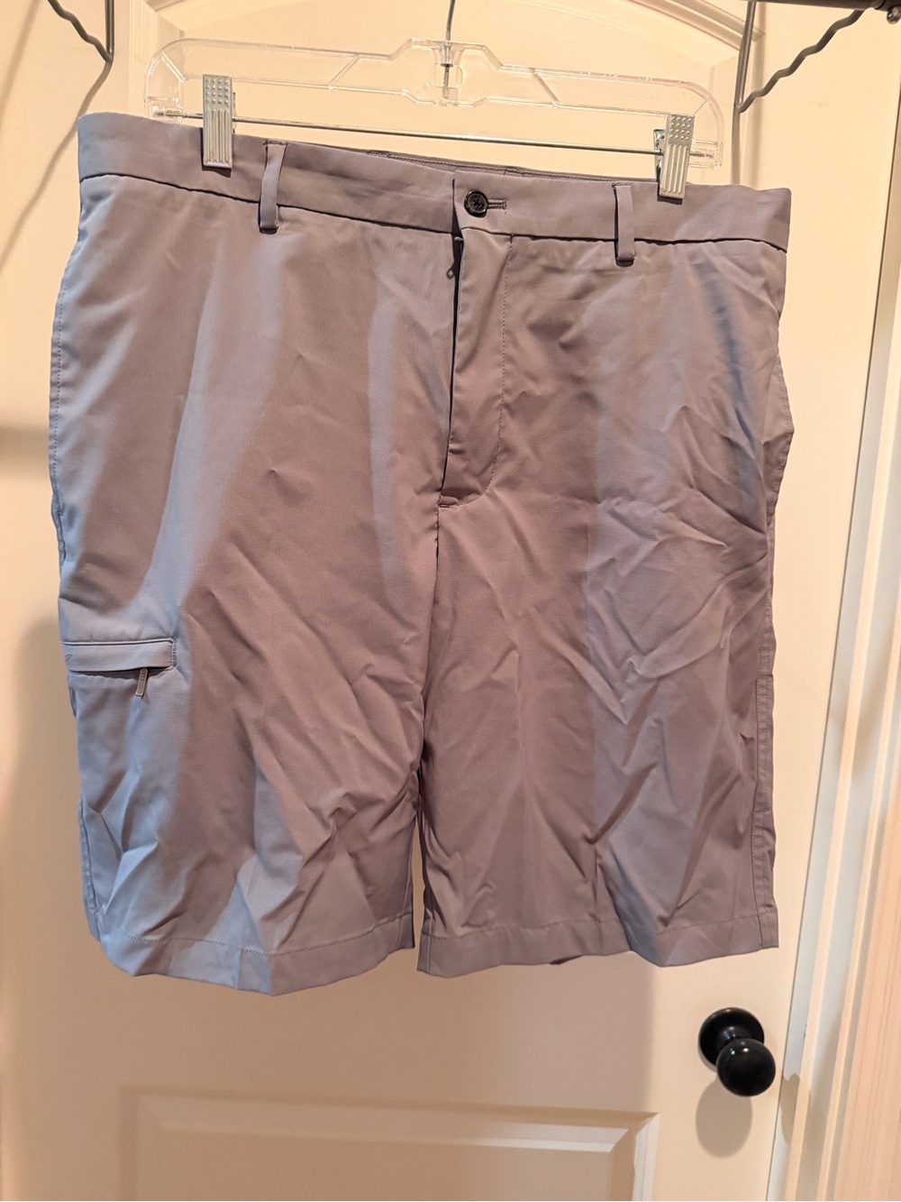 Greg Norman Collection Light Gray Performance Hybrid Shorts